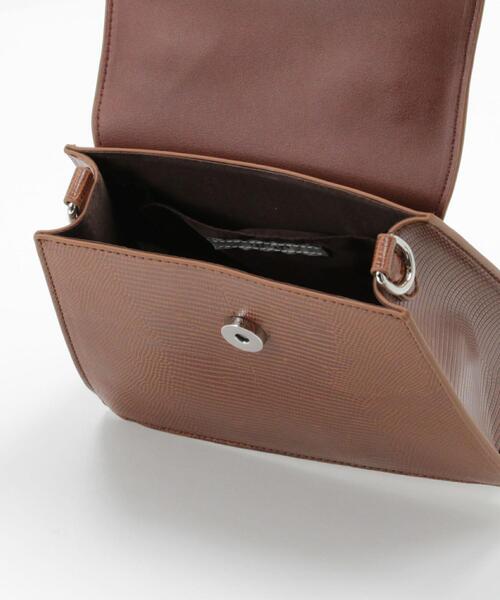 TILLETT（ティレット）の「＜TILLETT＞エンボスミニショルダーバッグ -2WAY-（ショルダーバッグ・レディース・ブラウン/ブラック・FREE）」の5枚目の写真