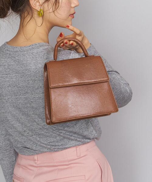 TILLETT（ティレット）の「＜TILLETT＞エンボスミニショルダーバッグ -2WAY-（ショルダーバッグ・レディース・ブラウン/ブラック・FREE）」の15枚目の写真