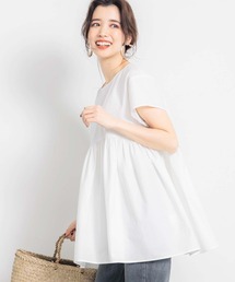 フレンチスリーブギャザートップス