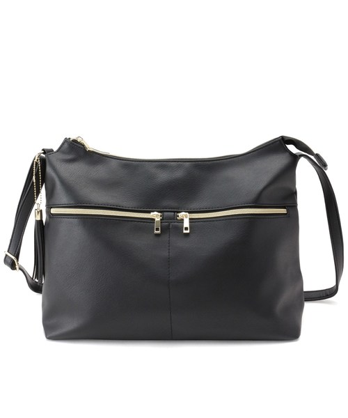 セール １０ポケット フェイクレザーショルダーバッグ ショルダーバッグ Hushush ハッシュアッシュ のファッション通販 Zozotown