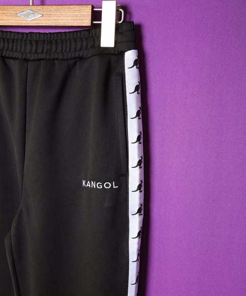 KANGOL（カンゴール）の「【KANGOL/カンゴール】ジャージテーパードパンツ　ストレッチ　サイドライン ラインパンツ（その他パンツ・レディース・ホワイト/ブラック・MEDIUM/LARGE）」の4枚目の写真