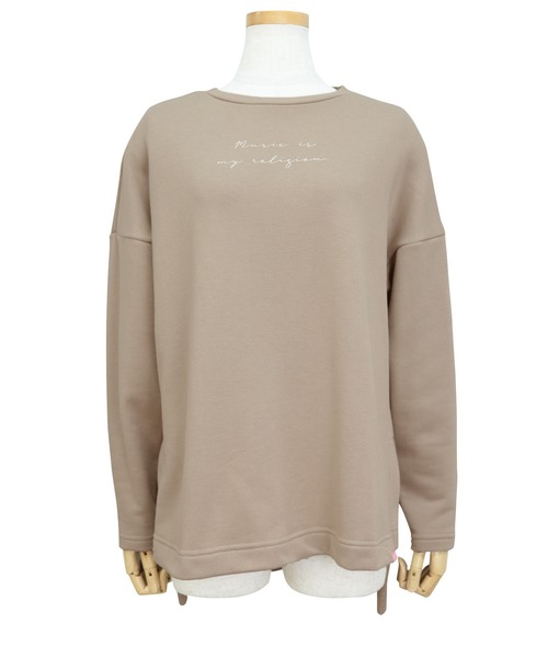 reca（レカ）の「筆記体 ロゴスウェット（スウェット・レディース・アイボリー/ブラック/カーキ/ベージュ・FREE）」の13枚目の写真