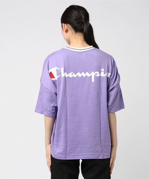 Champion（チャンピオン）の「【CHAMPION/チャンピオン】ＢＩＧＴシャツ　ＣＷ－ＲＳ３０３　ビッグシルエット　速乾性　軽量性　リブライン　ワンポイント刺繍　バックプリント　ビッグロゴ（Tシャツ/カットソー・レディース・ホワイト/ラベンダー/グレー/ネイビー/ミント・LARGE/MEDIUM）」の11枚目の写真
