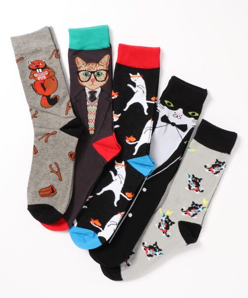 Jubilee(ジュビリー)の「ポップデザイン メンズソックス5足セット(ソックス/靴下・メンズ・その他1/その他2/その他3/その他4/その他5/その他6/その他7/その他12/その他11/その他10/その他9/その他8/その他13/その他14/その他15/その他16/その他17/その他18/その他20/その他24/その他23/その他22/その他21/その他19・FREE)」の10枚目の写真