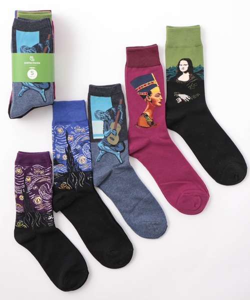 Jubilee(ジュビリー)の「ポップデザイン メンズソックス5足セット(ソックス/靴下・メンズ・その他1/その他2/その他3/その他4/その他5/その他6/その他7/その他12/その他11/その他10/その他9/その他8/その他13/その他14/その他15/その他16/その他17/その他18/その他20/その他24/その他23/その他22/その他21/その他19・FREE)」の3枚目の写真