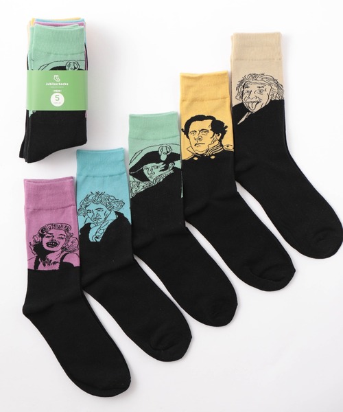 Jubilee(ジュビリー)の「ポップデザイン メンズソックス5足セット(ソックス/靴下・メンズ・その他1/その他2/その他3/その他4/その他5/その他6/その他7/その他12/その他11/その他10/その他9/その他8/その他13/その他14/その他15/その他16/その他17/その他18/その他20/その他24/その他23/その他22/その他21/その他19・FREE)」の14枚目の写真