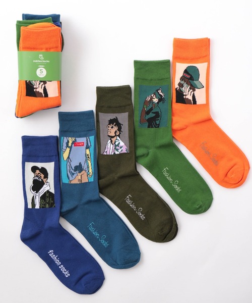 Jubilee(ジュビリー)の「ポップデザイン メンズソックス5足セット(ソックス/靴下・メンズ・その他1/その他2/その他3/その他4/その他5/その他6/その他7/その他12/その他11/その他10/その他9/その他8/その他13/その他14/その他15/その他16/その他17/その他18/その他20/その他24/その他23/その他22/その他21/その他19・FREE)」の15枚目の写真
