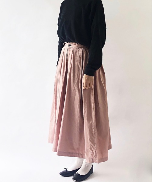 C.E.L.STORE(セルストア)の「HARVESTY ハーベスティ / CARMEN CULOTTES SATIN(その他パンツ・レディース・ネイビー/ピンク・1/2)」の2枚目の写真