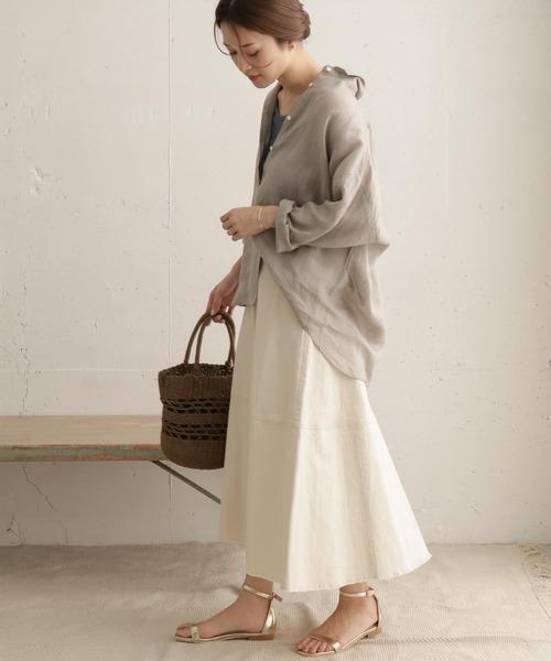 URBAN RESEARCH DOORS（アーバンリサーチドアーズ）の「ヘムカットオフスカート（スカート・レディース・ベージュ/アイボリー・38/36）」の13枚目の写真