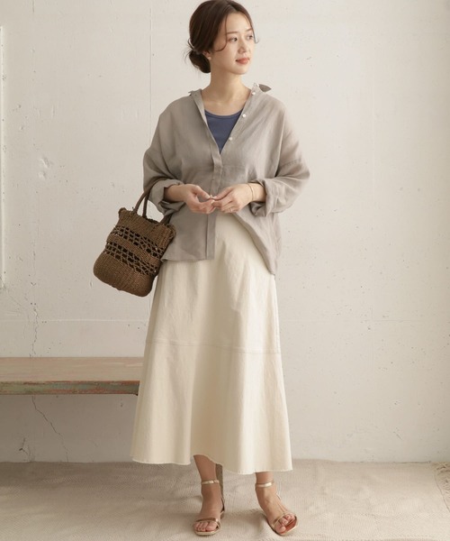 URBAN RESEARCH DOORS（アーバンリサーチドアーズ）の「ヘムカットオフスカート（スカート・レディース・ベージュ/アイボリー・38/36）」の14枚目の写真