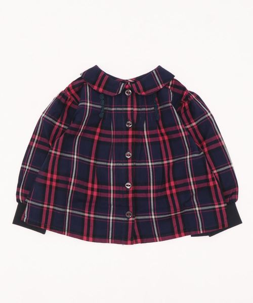 RAGMART(ラグマート)の「2ウェイチェックブラウス(シャツ/ブラウス・キッズ・グリーン/イエロー/ピンク・80cm/90cm)」の12枚目の写真