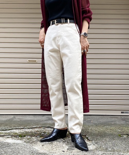 PAGEBOY（ページボーイ）の「カラーデニムパンツ（デニムパンツ・レディース・オフホワイト/ブルー/イエロー系その他・25inch/26inch）」の2枚目の写真