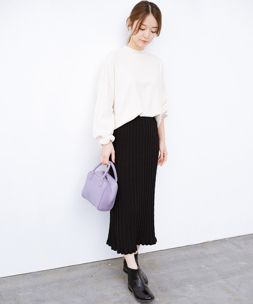 セール シンプルトップスと合わせるだけで華やかコーデが完成するケーブルニットスカート スカート Haco ハコ のファッション通販 Zozotown
