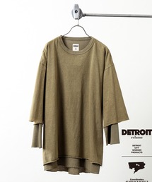 OE JERSEY/WAFFLE レイヤード ロンT
