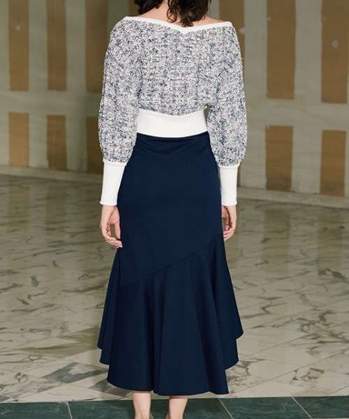 eimy istoire（エイミーイストワール）の「ツイードニットプルオーバー  