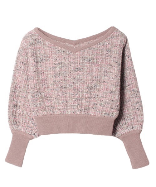 eimy istoire（エイミーイストワール）の「ツイードニットプルオーバー  