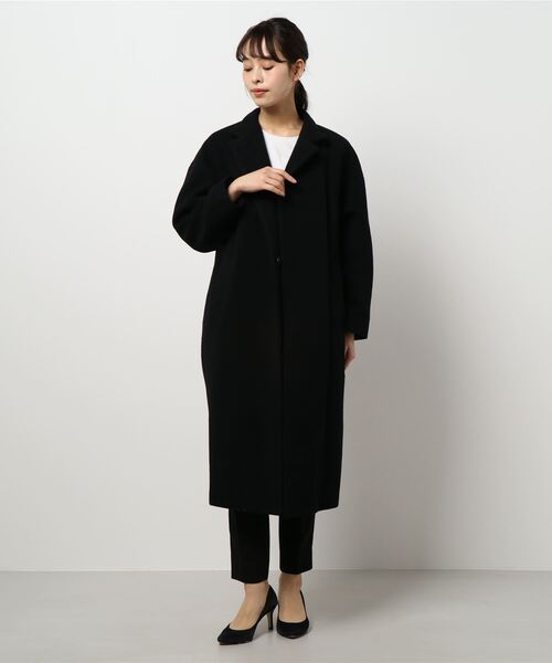 mizuiroind(ミズイロインド)の「【 mizuiro ind / ミズイロインド 】stand collar long coat(その他アウター・レディース・ブラック/ブルーグレー/チャコールグレー・FREE)」の11枚目の写真