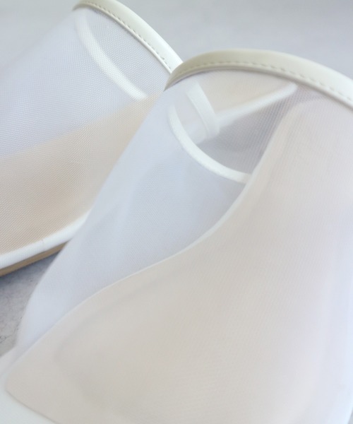 AMERICAN HOLIC（アメリカンホリック）の「オーバーヒールチュールサンダル（サンダル・レディース・ホワイト/ブラック/ダークブラウン/ベージュ・SMALL/MEDIUM/LARGE）」の7枚目の写真