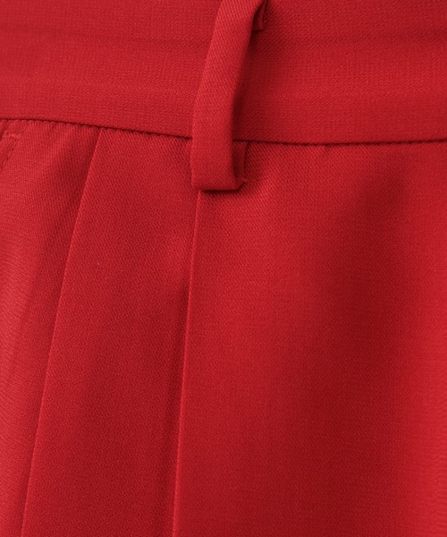 【CLANE/クラネ】BASIC TUCK PANTS 赤 クラネ CLANE 2WAY TUCK STRAIGHT PANTS （RED） -靴
