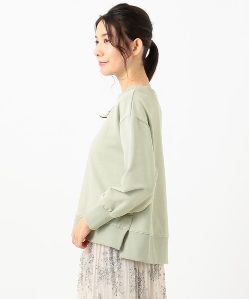 ANY SIS(エニィスィス)の「【洗える】ベーシック裏毛 トップス(パーカー・レディース・ライトグレー系/ライラック系/アイボリー系/カーキ系・4)」の11枚目の写真
