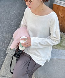 feepur | ボーダー/無地オーバープルオーバー(Tシャツ/カットソー)