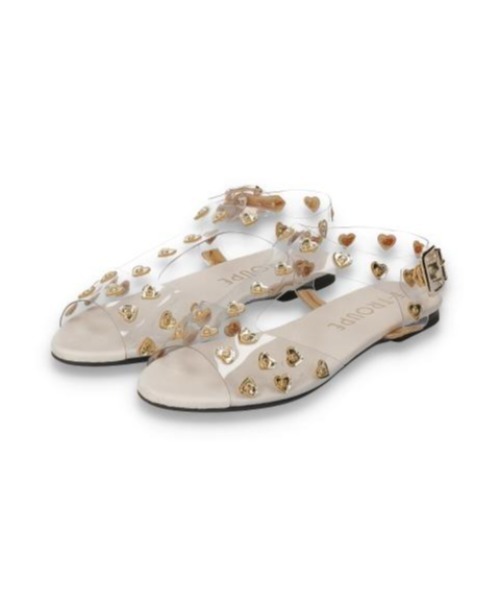 F-TROUPE（エフトゥループ）の「F-TROUPE HEART SANDAL DY42（サンダル・レディース・ホワイト/ピンク/シルバー/ゴールド・40/38/39/36/37）」の19枚目の写真