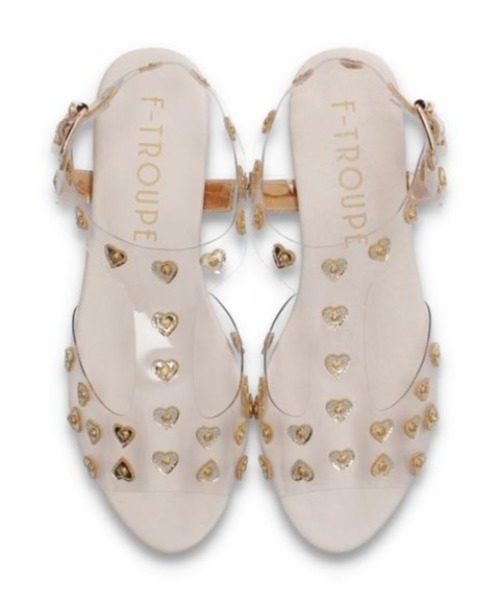 F-TROUPE（エフトゥループ）の「F-TROUPE HEART SANDAL DY42（サンダル・レディース・ホワイト/ピンク/シルバー/ゴールド・40/38/39/36/37）」の16枚目の写真