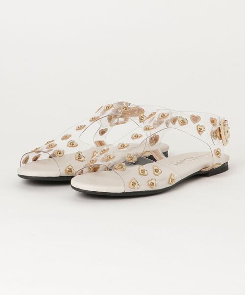 F-TROUPE（エフトゥループ）の「F-TROUPE HEART SANDAL DY42（サンダル・レディース・ホワイト/ピンク/シルバー/ゴールド・40/38/39/36/37）」の10枚目の写真