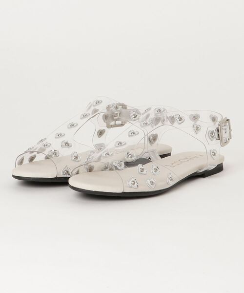 F-TROUPE（エフトゥループ）の「F-TROUPE HEART SANDAL DY42（サンダル・レディース・ホワイト/ピンク/シルバー/ゴールド・40/38/39/36/37）」の7枚目の写真