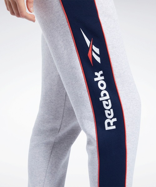 Reebok（リーボック）の「クラシックス リニア フリース パンツ / Classics Linear Fleece Pants（スウェットパンツ・レディース・ネイビー/ライトグレー・X-LARGE/MEDIUM/SMALL/LARGE）」の8枚目の写真