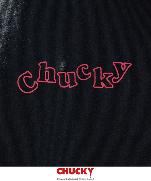 Adoon plain(アドーンプレーン)の「【Adoon plain】CHUCKY×Adoon plain コラボオーバーロンT(Tシャツ/カットソー・メンズ・ホワイト/その他/ライトホワイト/オフホワイト/ブラック/グレー/ライトグレー/チャコールグレー・MEDIUM/LARGE)」の11枚目の写真