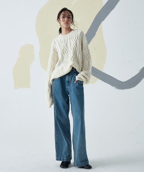 MIXSEVEN（ミックスセブン）の「【MIX SEVEN】Wide Tack Blue Denim Jeans M20D1702（デニムパンツ・メンズ・ブルー・S/M/L）」の8枚目の写真