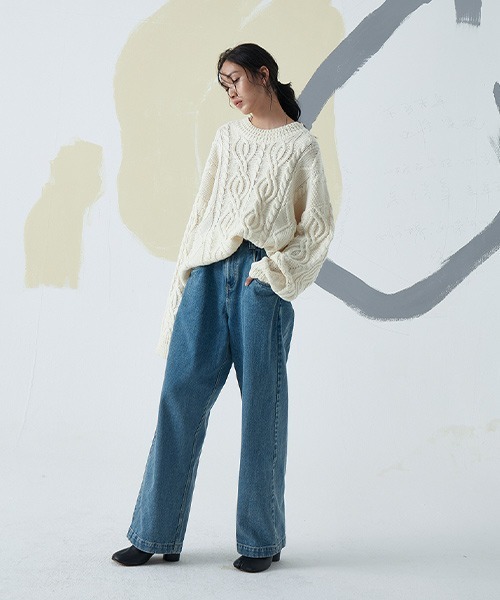 MIXSEVEN（ミックスセブン）の「【MIX SEVEN】Wide Tack Blue Denim Jeans M20D1702（デニムパンツ・メンズ・ブルー・S/M/L）」の10枚目の写真