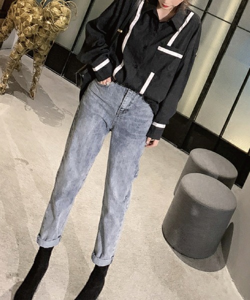 meJane（ミージェーン）の「配色ライン入りボリュームスリーブシャツブラウス【ZOZOTOWN限定】（シャツ/ブラウス・レディース・ホワイト/ブラック・FREE）」の20枚目の写真