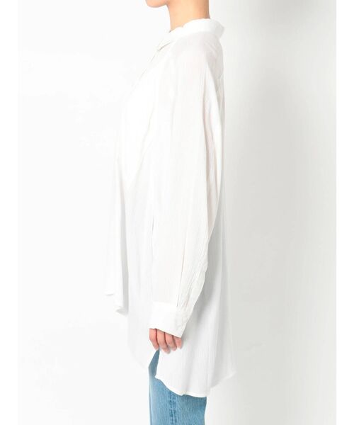 GYDA（ジェイダ）の「楊柳モモンガシャツ（シャツ/ブラウス・レディース・ベージュ/パープル/オフホワイト・FREE）」の10枚目の写真