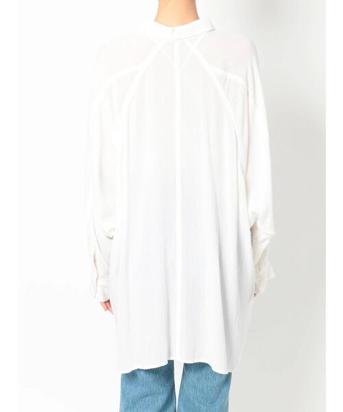 GYDA（ジェイダ）の「楊柳モモンガシャツ（シャツ/ブラウス・レディース・ベージュ/パープル/オフホワイト・FREE）」の11枚目の写真