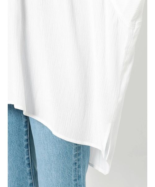 GYDA（ジェイダ）の「楊柳モモンガシャツ（シャツ/ブラウス・レディース・ベージュ/パープル/オフホワイト・FREE）」の14枚目の写真