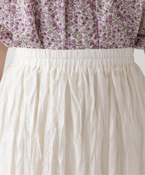 RAY CASSIN（レイカズン）の「シャイニークリンクルティアードスカート（スカート・レディース・ブラック/カーキ/キナリ・FREE）」の14枚目の写真