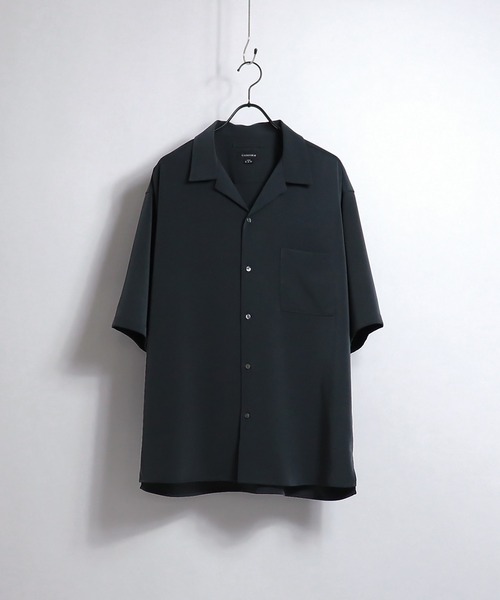 Confirm（コンファーム）の「Confirm / コンファーム PE 無地 / クレリック オープンカラーシャツC（シャツ/ブラウス・メンズ・ピンク系その他/ベージュ/ピンク/ブラック/ミント・M/L）」の2枚目の写真