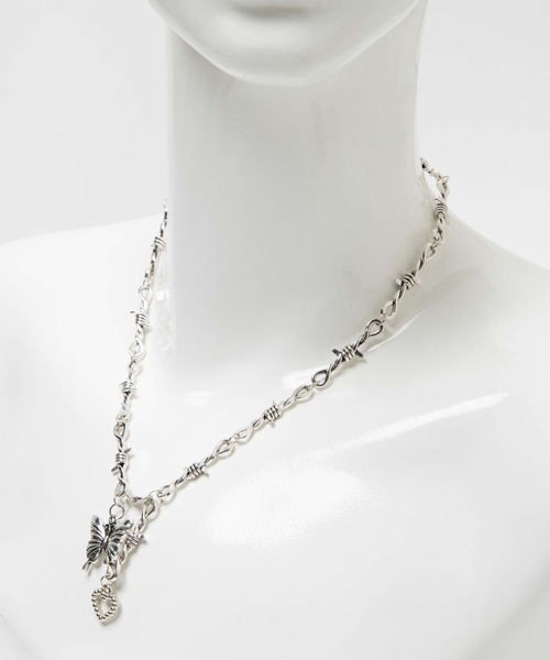 WEGO（ウィゴー）の「WEGO/バタフライモチーフY字ネックレス（ネックレス・レディース・シルバー・FREE）」の4枚目の写真