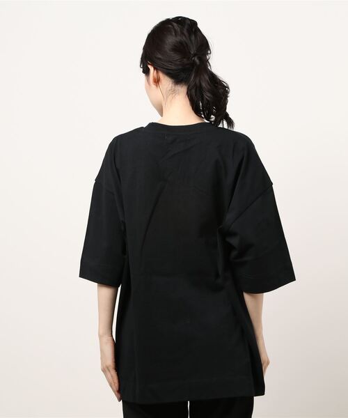 CONVERSE STARS（コンバーススターズ）の「トラ刺繍ユニセックスTシャツ（Tシャツ/カットソー・レディース・パープル/ホワイト/ブラック・FREE）」の5枚目の写真