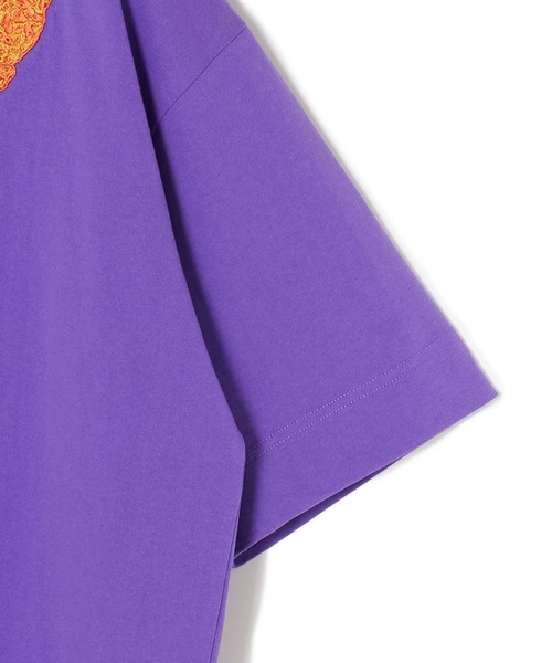 CONVERSE STARS（コンバーススターズ）の「トラ刺繍ユニセックスTシャツ（Tシャツ/カットソー・レディース・パープル/ホワイト/ブラック・FREE）」の13枚目の写真