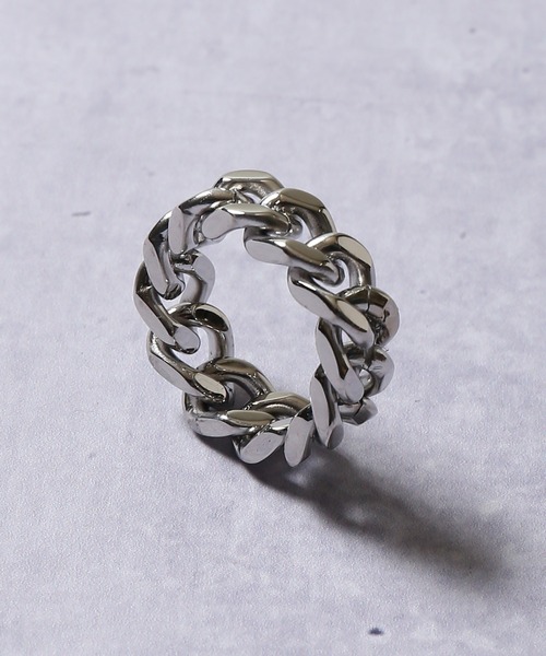 SPINNS（スピンズ）の「チェーンデザインリング（リング・メンズ・ゴールド/シルバー・16/8）」の3枚目の写真