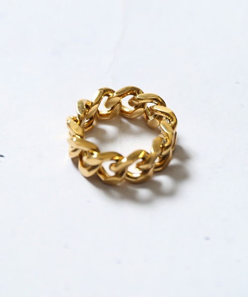 SPINNS（スピンズ）の「チェーンデザインリング（リング・メンズ・ゴールド/シルバー・16/8）」の7枚目の写真