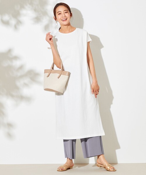 ANY SIS(エニィスィス)の「【L'aube】ショルダータック ワンピース(ドレス・レディース・ホワイト系/グレー系・2)」の1枚目の写真