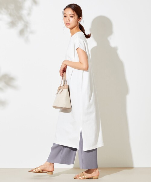 ANY SIS(エニィスィス)の「【L'aube】ショルダータック ワンピース(ドレス・レディース・ホワイト系/グレー系・2)」の3枚目の写真