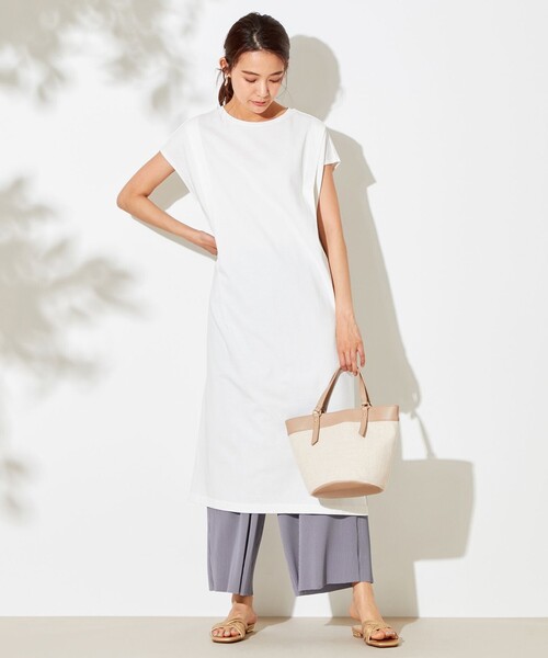 ANY SIS(エニィスィス)の「【L'aube】ショルダータック ワンピース(ドレス・レディース・ホワイト系/グレー系・2)」の4枚目の写真