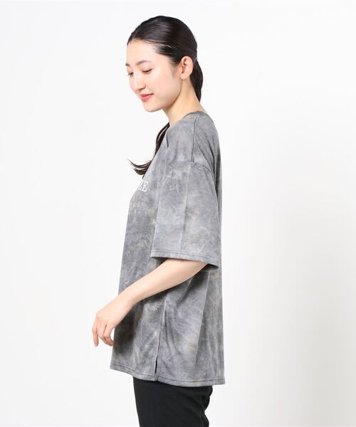 Figments(フィグメンツ)の「タイダイプリントT(Tシャツ/カットソー・レディース・グレー/イエロー・FREE)」の9枚目の写真