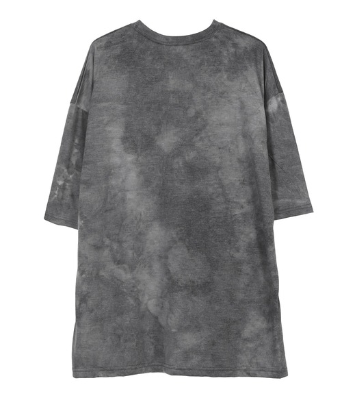 Figments(フィグメンツ)の「タイダイプリントT(Tシャツ/カットソー・レディース・グレー/イエロー・FREE)」の4枚目の写真