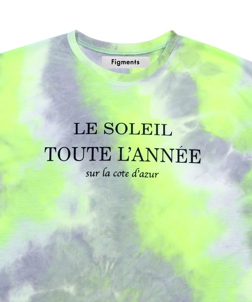 Figments(フィグメンツ)の「タイダイプリントT(Tシャツ/カットソー・レディース・グレー/イエロー・FREE)」の13枚目の写真